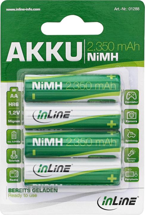InLine HR6 NiMH (4 pz., AA, HR6, 2350 mAh)