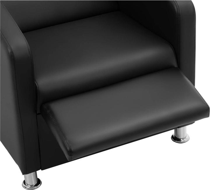 Actual product image Physa Salon Backwash Unit With Leg Rest - inclinable washbasin with mixer tap, hose, and showerhead