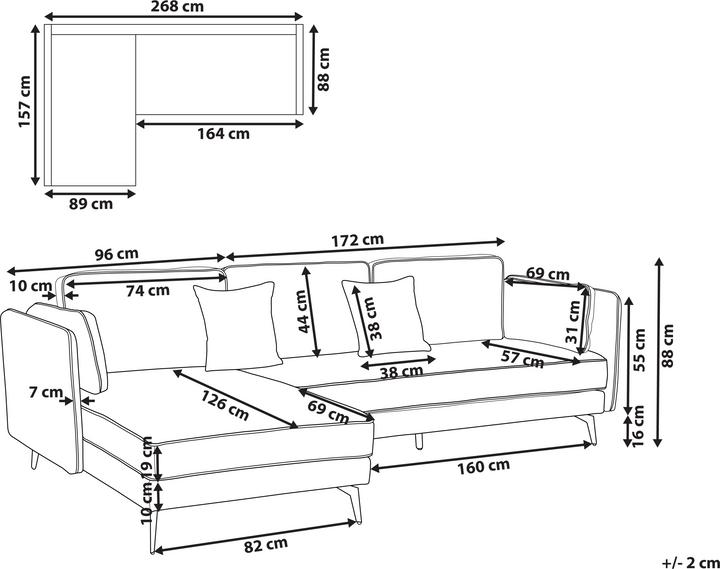 Image du produit Beliani Altan (Canapé d'angle)