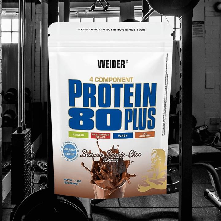 Image du produit Weider Protéine 80 plus (Brownie Double Chocolate, 1 pcs, 500 g)
