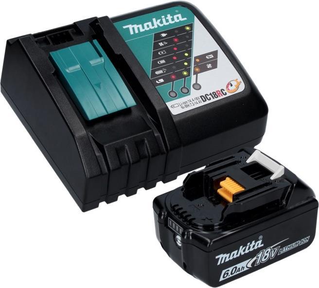 Produktbild Makita DGA 506 RG1J Akku Winkelschleifer 18 V 125 mm Brushless + 1x Akku 6,0 Ah + Ladegerät + Makpac (125 mm)