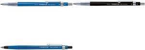 Actual product image Staedtler Clutch pencil Mars technico 780 C black for 2 mm leads with clip and pusher (2 mm, HB, 1 x)