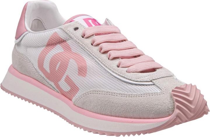 Dolce & Gabbana dragon sneakers in mixed materials white and pink color (38)