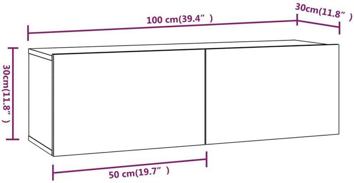 Actual product image VidaXL Ezekiel (80 x 30 x 30 cm)