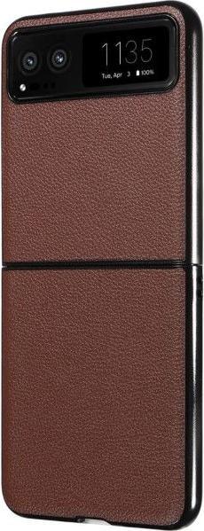 Actual product image MU Classic Litchi Leather Bookcover Series (Motorola Razr 40)