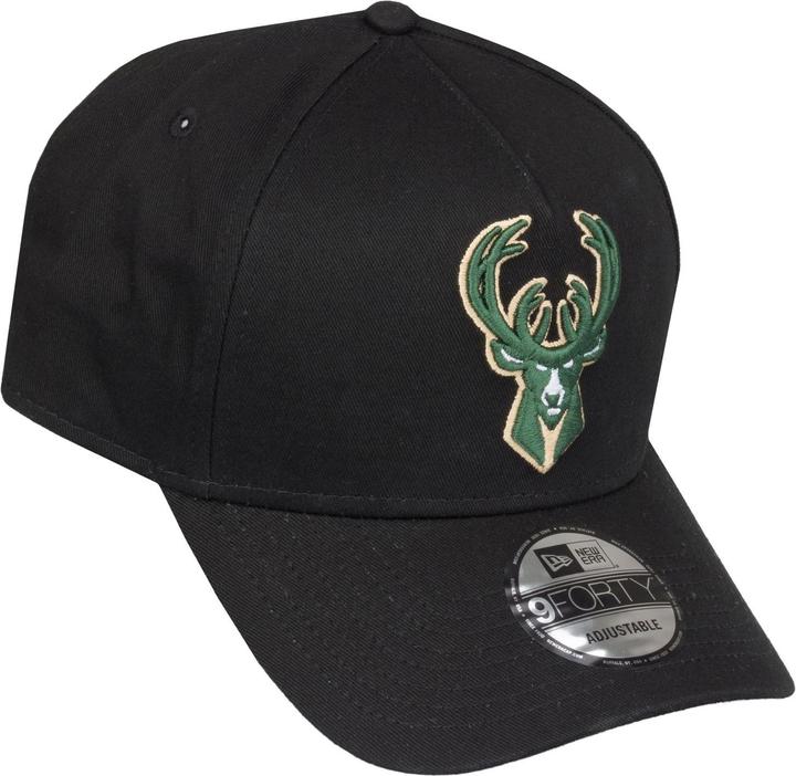 Actual product image New Era 9Forty A-Frame Snapback Cap - Milwaukee Bucks (One size)