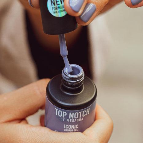 Immagine prodotto Mesauda Top Notch Iconic 265 Hocus Pocus Semi-Permanent Nail Polish 14ml (265 Hocus Pocus, Topcoat)