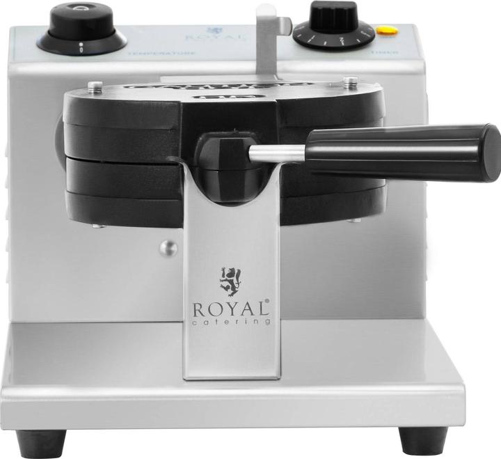 Produktbild Royal Catering Waffeleisen rund Waffelmaschine Waffelautomat Profi-Waffeleisen 1200 W