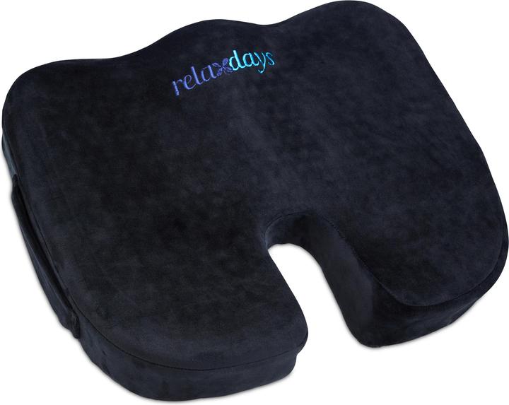 Relaxdays Coussin de siège orthopédique (46 x 36 x 7 cm)