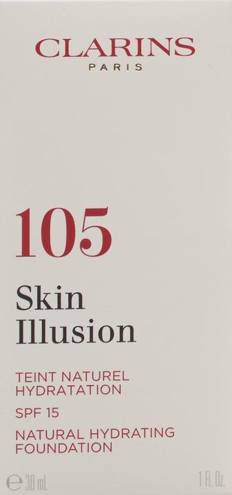 Actual product image Clarins Skin Illusion SPF15 (105 Nude)