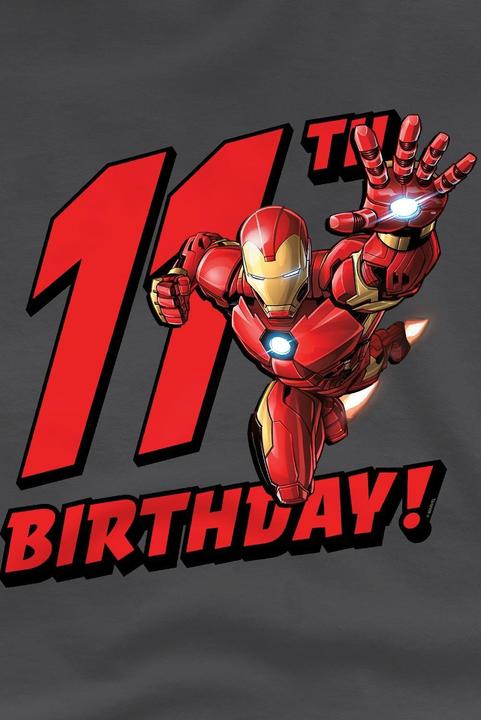 Immagine prodotto Iron Man Maglietta 11 ° compleanno Bambini (128)