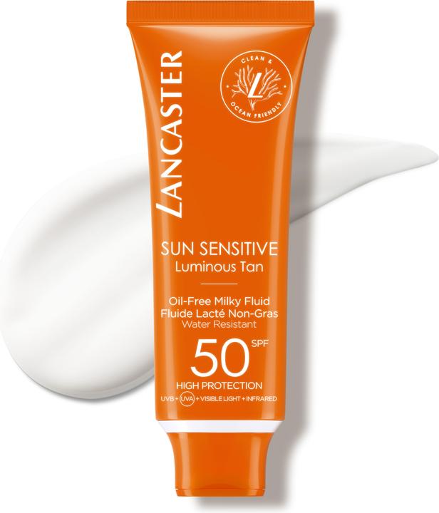 Actual product image Lancaster Sensitive Milky Fluid (Suntan lotion, SPF 50, 50 ml, 150 g)