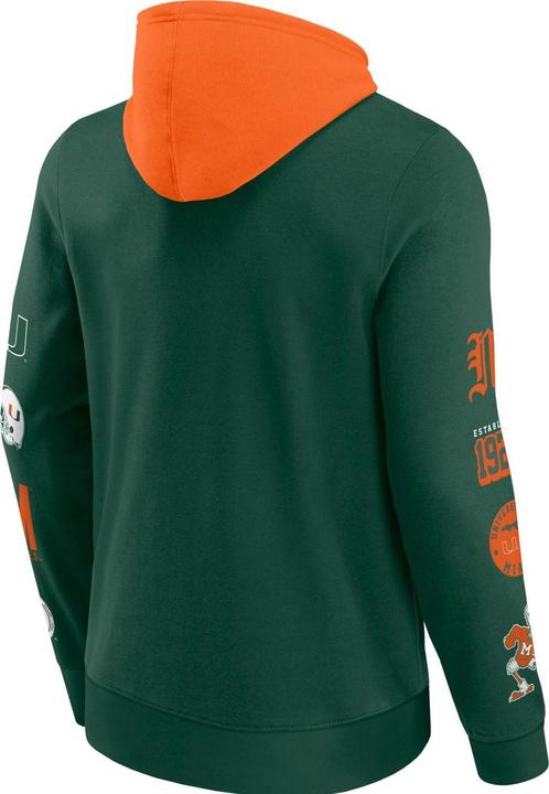 Immagine prodotto Fanatics Felpa con cappuccio Miami Hurricanes NCAA Sleeve Patches - XL (XL)