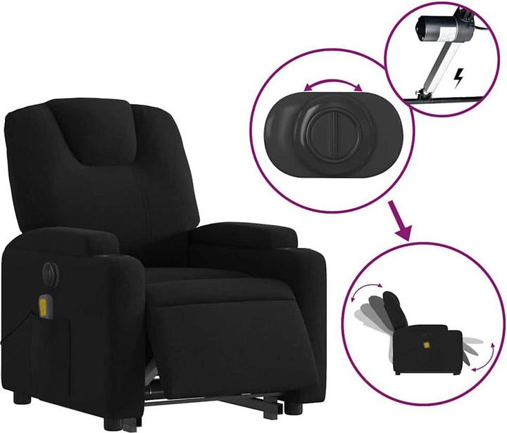 Produktbild VidaXL Elektrischer Massagesessel mit Aufstehhilfe Stoff