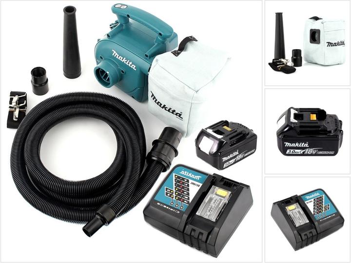 Immagine prodotto Makita DVC 350 RF1 Aspirapolvere a batteria 18V + 1x batteria 3.0Ah + caricabatterie