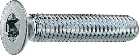 Bossard Screw, flat head, Torx, T6, M2, 6mm, pack of 100 pieces (100 Screws per piece)