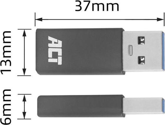 Image du produit USB A – USB C adapter (USB-C, USB-A, 3.80 cm)