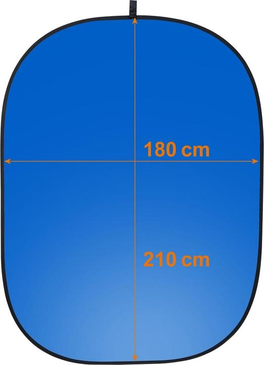 Actual product image Walimex 2in1 folding background grey/blue, 180x210cm (180 cm, 180 cm)
