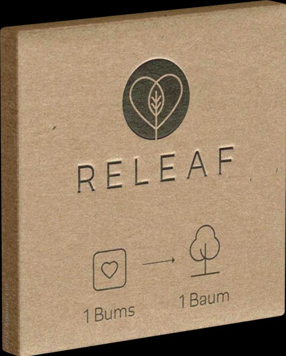 Produktbild Releaf Kondom 1 Stück – veganes Kondom aus nachhaltigem Naturkautschuklatex, umweltfreundlich (1 Stk.)