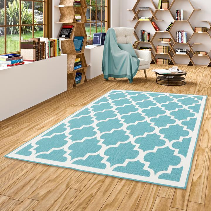 Produktbild Pergamon In- und Outdoor Teppich Beidseitig Cape Cod Fliesenoptik (200 x 280 cm)
