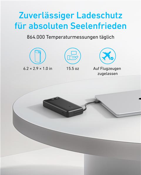 Immagine prodotto Anker Power Bank A1383011 (20000 mAh, 87 W, 65 Wh)