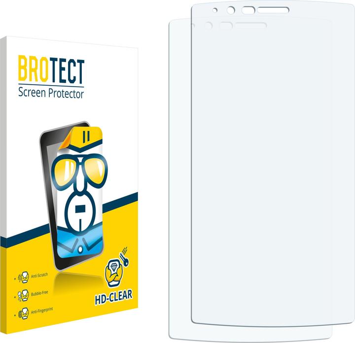 Produktbild BROTECT Schutzfolie Displayschutz Displayschutzfolie Folie Klar Transparent (2 Stück, LG G4)