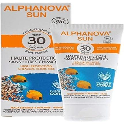 Produktbild Alphanova SUN Creme Bio hypoallergen SPF30+ ohne Parfum Creme (Sonnencreme, SPF 30, 50 ml, 500 g)
