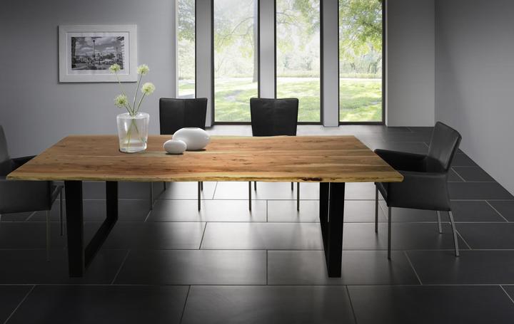 Produktbild SIT Möbel Massivholztisch Ux3.6 Akazie natur-antikschwarz (200 x 76 x 100 cm)