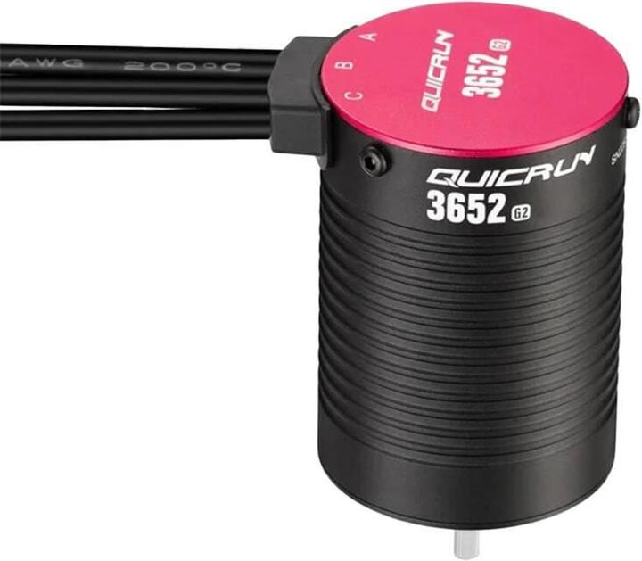 Actual product image Hobbywing QuicRun 3652SL G2 Sensorless Motor 4000kV 3.175mm Shaft