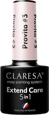 Claresa Extend UV Nail Polish Base 5in1 Maniküre Pediküre Hybrid Polish Base 5ml Pink No. 03 (Pink No. 03)