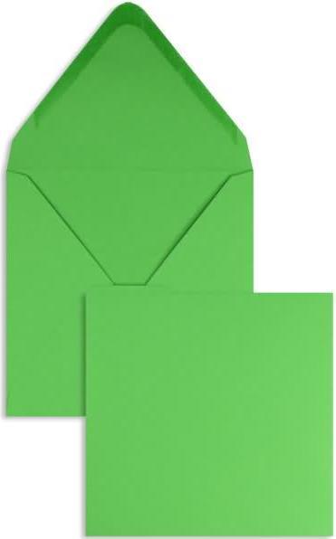 Produktbild Blanke Briefumschläge 160x160mm 120g/qm gummiert VE=100 Stück smaragd (100 x)