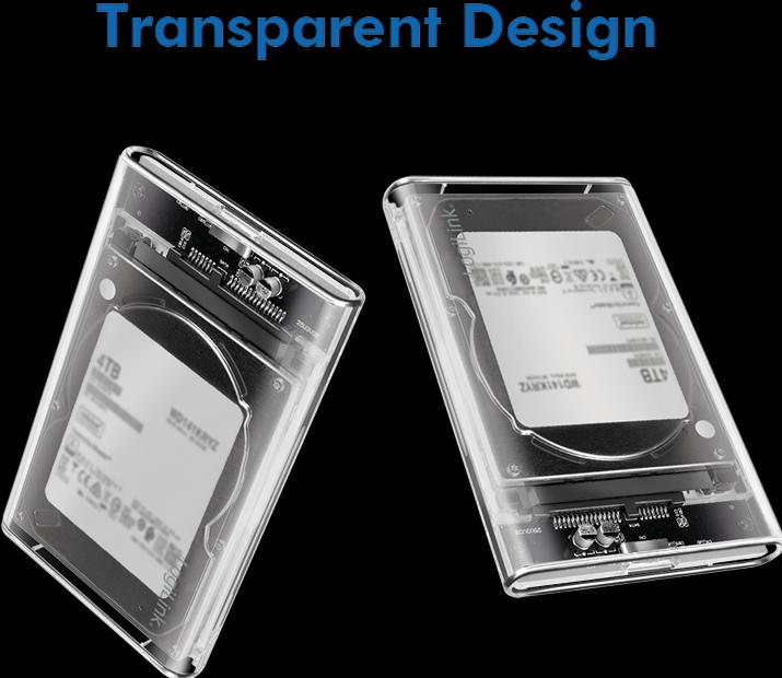 Actual product image LogiLink Hard disk enclosure 2.5", HDD/SSD, USB 3.0, tool-free (2.5")