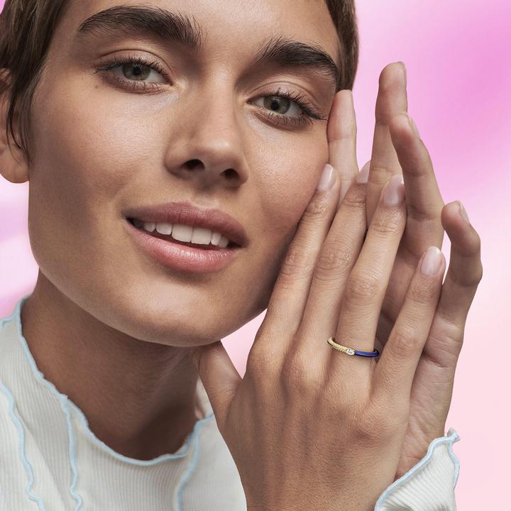 Produktbild Pandora ME Pavé & Blau Doppelring (54)