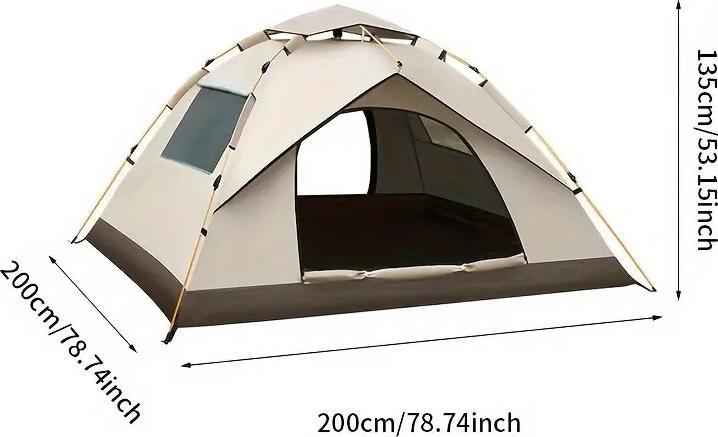 Actual product image Fun Outside Quick to pitch tent with quick-release fastener for 3-4 people (Inflatable tent, 3 persons)