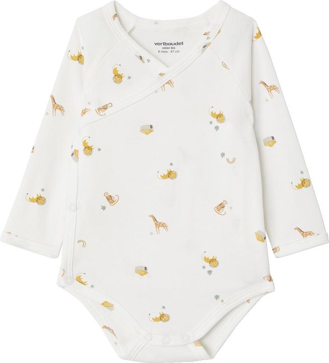 Produktbild Vertbaudet 3er-Pack Baby Wickelbodys Bio-Baumwolle Oeko-Tex (56)