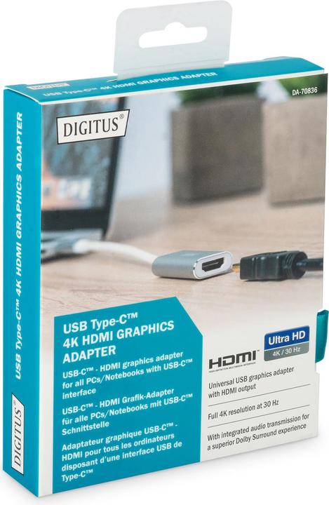 Actual product image Digitus USB C to (HDMI, 4.60 cm)