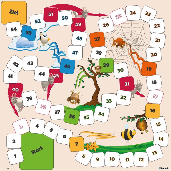 Produktbild Betzold XXL- Leiterspiel Tier (Deutsch, Französisch, Italienisch, Englisch)