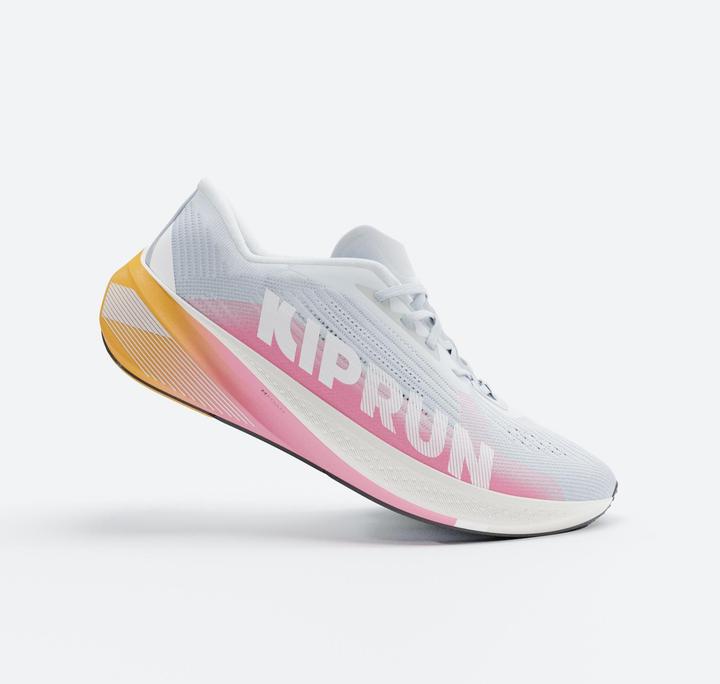 Kiprun Laufschuhe Strassenlauf Damen vielseitig - 500 Premium blau/rosa