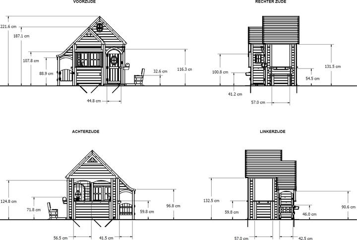 Actual product image Backyard Discovery Spring Cottage Playhouse