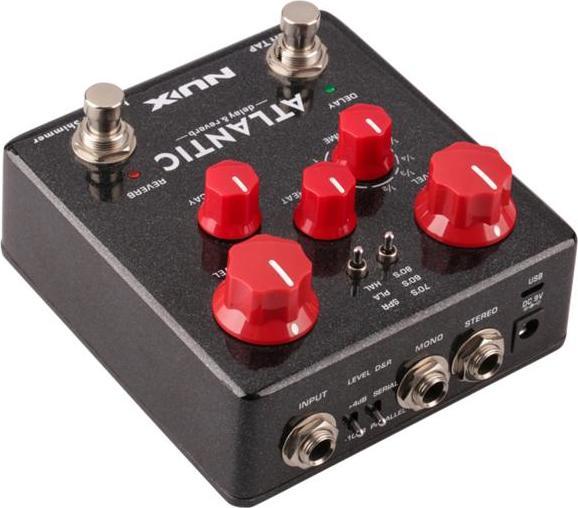 Actual product image NUX NDR-5 Atlantic delay and reverb pedal with guitar cable (Guitar)