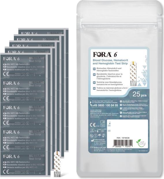 Actual product image Fora 6 Connect Bluetooth incl. Total Cholesterol Test Strips (Cholesterol tests)