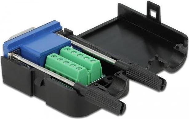 Actual product image Delock Adapter VGA 10Pin terminal block female with housing (Sub-D 15, 5.18 cm)
