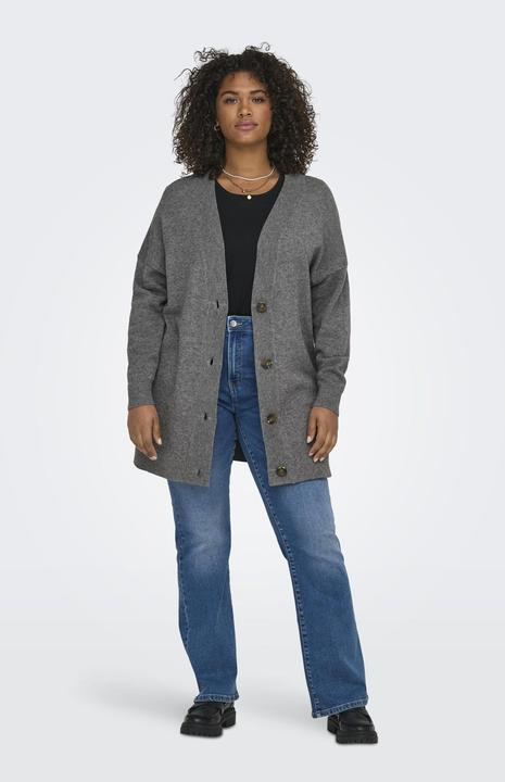 Produktbild Only Knit Fit V-Ausschnitt Curve Tief angesetzte Schulter Strickjacke Strickjacke (S)