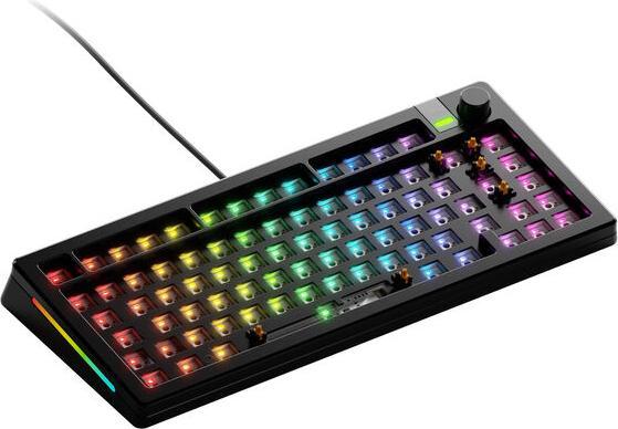 Glorious Clavier de jeu GMMK 3 Pro 75 % personnalisé - Barebone, disposition ISO, noir (DE, Filaire)