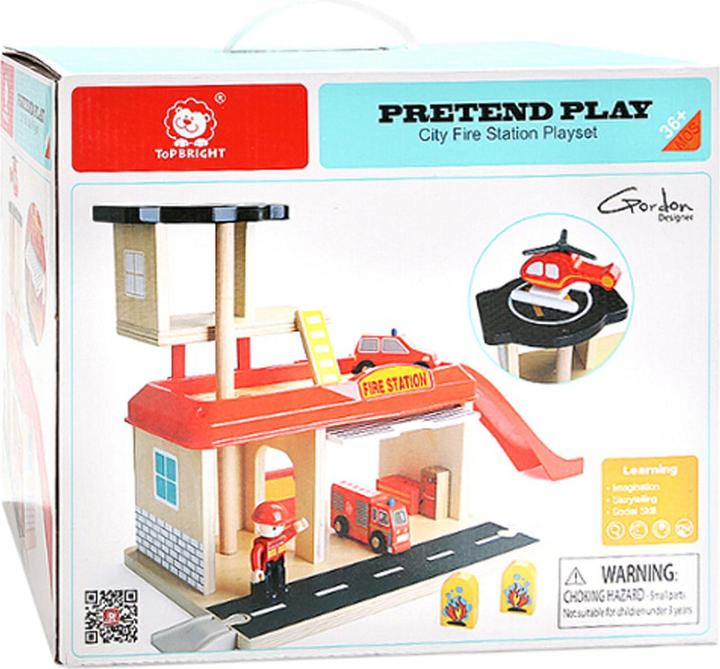 Produktbild Topbright Toys Houten Brandweerkazerne