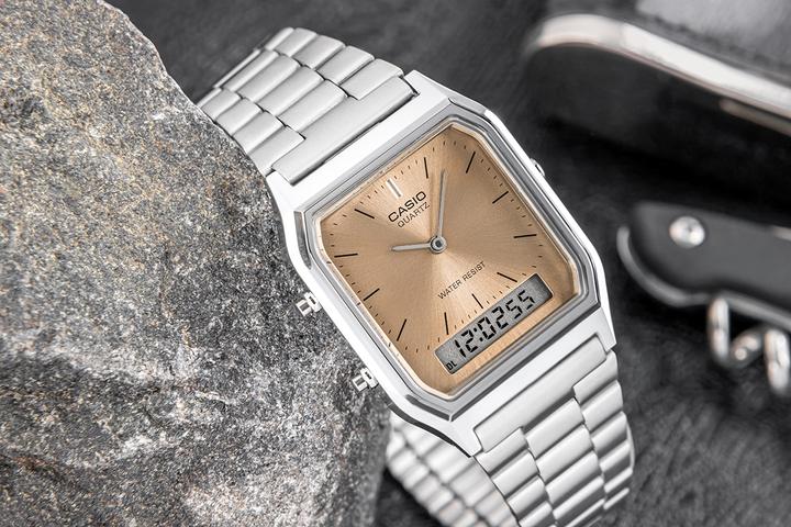 Produktbild Casio Damenuhr AQ-230A-4AMQYDF + BOX (Digitaluhr, 28 mm)