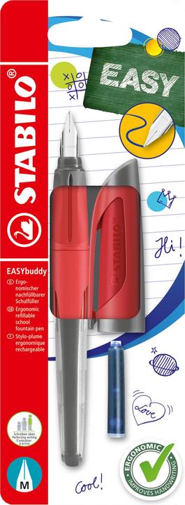 Image du produit STABILO Stylo scolaire EASYbuddy avec plume standard (Rouge, 1 x)