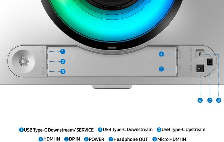 Actual product image Samsung Odyssey OLED G9 S49DG934SU (5120 x 1440 pixels, 49")