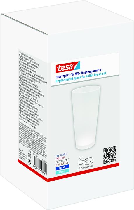 Produktbild tesa Ersatzglas für Toillettenbürste inkl. Klebelösung ohne Bohren