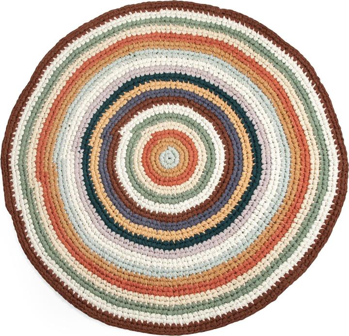 Sebra Tapis au crochet Multi couleurs (120 x 120 cm)